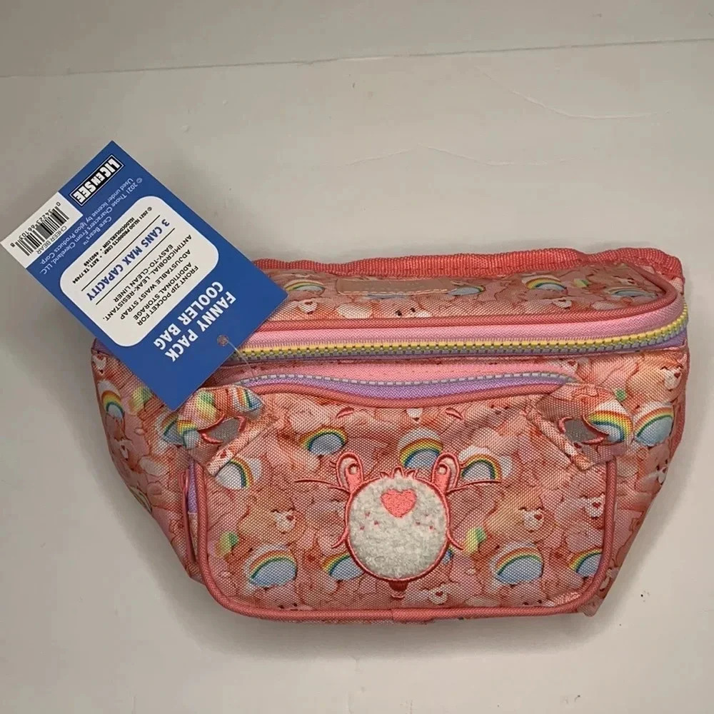 Care Bears Cheer Bear Cooler Bag Fanny Pack Pink NWT